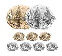 Ipetboom 9 Piezas Gorro Térmico para Cabello Gorros de Aluminio para Capilar Calentador para Acondicionamiento Profundo Protección Completa y Reutilizable Uso Salón y Hogar