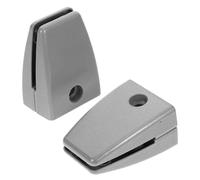 Ipetboom Abrazadera Ajustable para Mampara de Escritorio de Oficina 2 Piezas Soporte Estable para Panel de Vidrio Base Plana Plateada Clip para Divisor de Espacio de Trabajo y