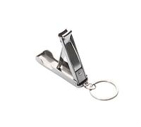 Ipetboom Abrebotellas y cortauñas plegable Abrebotellas y cortauñas portátil cortaúñas plegable abridor de botellas de acero inoxidable pliegue llavero