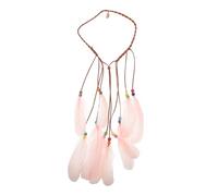 Ipetboom Accesorios Para El Cabello De De Pavo Mujer Fiesta Diadema Tribal Decoración Víspera De Todos Diadilla Diadema De Pavo Venda Cuentas De Madera