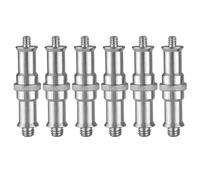 Ipetboom Adaptador de Tornillo Metálico 1/4 a 3/8 Pulgada, Juego de 6 Piezas para Soporte de Luz y Zapata Fría, Accesorio Resistente para Cámara y Montaje de Flash Profesional