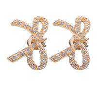 Ipetboom Adornos para Zapatos Lazos de Gemas de Imitación Dorados Clip de Zapato Extraíble Hebilla de Lazo Desmontable para Decoración de Bodas y Fiestas la Parte Superior