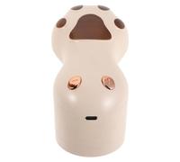 Ipetboom Afeitadora Quitapelusas Recargable en Forma de Pata de Gato, Eliminador de Bolitas para Ropa y Muebles, Portátil, Color Marrón Claro, Herramienta Segura para Suéteres y Alfombras,