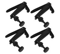 Ipetboom Afinadores Finos Para Violín 4 Piezas Negros 4/4-3/4, Ajustadores De Cuerdas Precisos Para Violín Tamaño Completo, Accesorios Prácticos Para Instrumentos Musicales De Cuerda