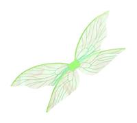 Ipetboom Alas De Cigarra Para Brillantina Decoración Adulto Víspera De Todos Hada Chicas Apoyo Del Ala Cosplay De Las Mujeres Ala De Fiesta Light Green Hilo