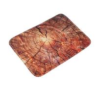 Ipetboom Alfombra para Suelo Patrón de Veta de Madera Marrón, Antideslizante, Cómoda, de PVC, Estilo Nórdico Moderno para Entrada Interior