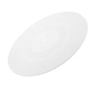 Ipetboom Alfombrilla de Silicona para Tocadiscos Vinilo Antiestática Absorción de Vibraciones y Reducción de Ruido Protector Profesional para Discos de Vinilo Blanco