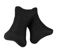 Ipetboom Almohadas para Coche de Cojines Cervicales Ergonómicos con Soporte para Cuello y Cintura Diseño Transpirable para Viaje y Conducción Cómoda