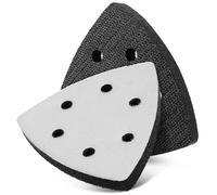 Ipetboom Almohadilla de Lijado Triangular para Herramienta Oscilante Accesorios para Lijadoras Eléctricas Color Negro y Blanco Adhesivo Duradero Papel de Lija para Madera Metal y