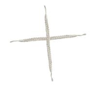 Ipetboom Alzapaños de Cortina Trenzados de Yute Beige, Soporte Decorativo, Cuerda Natural para Sala, Dormitorio y Oficina, Pack de 2 Piezas