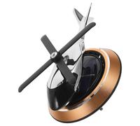 Ipetboom Ambientador para Coche Difusor de Aceites Esenciales Solar Helicóptero Decoración Interior Automóvil Color Oro Ligero sin Perfume Accesorio para Salpicadero Vehículo