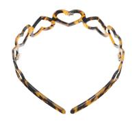 Ipetboom Amor Accetic Ácido Tabilla Para La Cabeza De Cabello Accesorio Para El Cabello Para Mujeres Tiaras De Diadema Marrón Para Mujeres Cadillas Caderas Cabello De Moda Bandas Para El