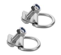 Ipetboom Anclajes de Amarre con Anillo en D de Aleación Resistente para Remolque, 2 Piezas con Tornillos M10x40 y Orificio de 10 Mm, Soporte Seguro para Vehículos y Carga de