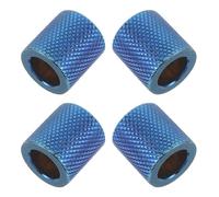 Ipetboom Anillos para Reposacabezas de Coche Azul Metalizado, 4 Piezas, Accesorios Decorativos Interiores Compatibles Suv y Camión, Collares para Postes de Reposacabezas Resistente