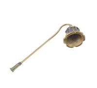 Ipetboom Apagavelas de Metal Retro Mango Largo, Extintor de Llama para Velas Decorativas y Candelabros, Herramienta Manual Ergonómica para Apagar Velas en Hogar y Aromaterapia