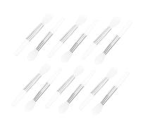 Ipetboom Aplicador De Bálsamo Labial De Silicona 12 Piezas Mini Mango Blanco Para Maquillaje Femenino Portátil Uso Diario