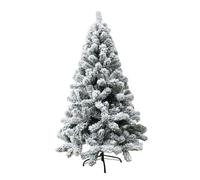 Ipetboom Árbol Navidad Blanco Simulado con Base Decoración Festiva para Hogar Oficina y Fiesta Navideña