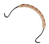 Ipetboom Asa de Tetera Ergonómica de Hierro Cuerda de Yute Resistente al Desgaste, Repuesto de Mango para Tetera Doméstica Cruz de 11 Cm, Accesorio para Cocina y Uso Diario