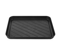 Ipetboom Bandeja de Plástico Versátil para Almacenamiento y Organización Tamaño Mediano Color Negro Adecuado para Maletero de Coche Zapatos Botas y Tapete de Bonsái 1 Pieza