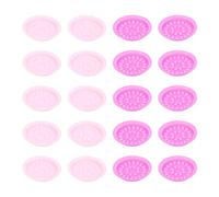 Ipetboom Bandeja para Pegamento de Pestañas 100 Unidades 50 Rosa 50 Morado de PVC Resistente y Duradero Paleta Adhesiva Ligera para Maquillaje Profesional y Suministros de Extensión de