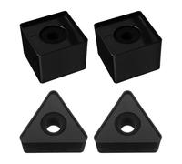 Ipetboom Banderas para Micrófono 4 Piezas Negras 2 Cuadradas y 2 Triangulares con Logotipo Estación Portátil para Entrevistas y Equipos de Estudio Accesorio Resistente y Ligero para