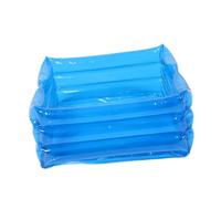 Ipetboom Bañera de Pies Inflable Plegable para Spa Lavabo Portátil Multifuncional para Camping Playa y Lavado de Cubeta de Agua Azul y Práctica