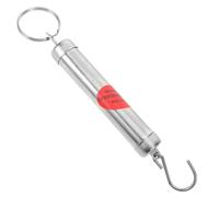 Ipetboom Báscula de Resorte Portátil de Mano Gancho Resistente, Capacidad 5 Kg, Acero Inoxidable, Mini Báscula de Viaje para Pesar Verduras y Equipaje, sin Pilas ni Configuraciones, Diseño