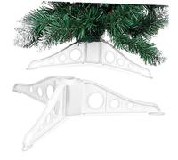 Ipetboom Base para Árbol de Navidad Blanca Soporte Desmontable con Estructura Estable Accesorio para Árboles Artificiales Fácil Montaje Diseño Elegante y Resistente