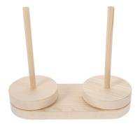 Ipetboom Bastidor Giratorio de Madera Beige para Hilos, Estante Resistente para Coser, Organizador Práctico Adecuado para DIY y Bordado