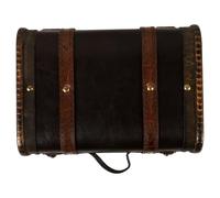 Ipetboom Baúl de Madera Vintage Grande con Tapa, Caja Decorativa para Almacenamiento y Exhibición de Joyas, Maleta Antigua Multifuncional para Decoración del Hogar y Accesorios