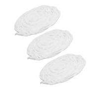 Ipetboom Bobinas de Algodón Tiras Absorbentes para Peluquería 3 Paquetes Cuerda para Tratamientos Teñido y Permanente Frío para Permanente de Cabello Uso Profesional Salón