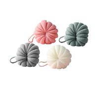 Ipetboom Bolas De Baño De Malla De Calabaza Flores De Baño 4 Unids Suaves y Duraderas