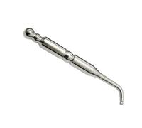 Ipetboom Bolígrafo de Masaje Búsqueda de Puntos de Auricular Sonda de Inoxidable Ligera Portátil para Alivio de Casa Color Plateado Redondo