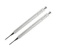 Ipetboom Bolígrafos De Punta Auricular Acero Inoxidable 2 Unidades Masajeador Puntos De Oreja Multiuso Profesional Para Reflexología Facial Cuidado Salud y Relajación