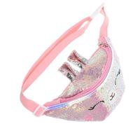 Ipetboom Bolsa de Cintura Infantil con Diseño de Gato de Dibujos Animados Riñonera Multifuncional para Niña Bolso Cruzado Portátil de PU Resistente con para Llaves y Objetos Pequeños