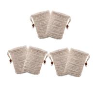 Ipetboom Bolsa De Jabón De Vegetal 6 Jabones Domésticos Almacenamiento De Jabón Bolsa De Herramienta De Limpieza