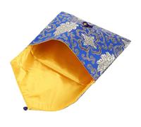 Ipetboom Bolsa de Libros Rectangular de Brocado para Escrituras Budistas y Libros de Iglesia Bolsa de Almacenamiento para Lápices y Joyas Cremallera para Llevar Objetos Pequeños Viajes o Es