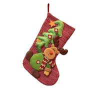 Ipetboom Bolsa de Obsequio para Calcetín Navideño Bolsa de Obsequio de Alce Decoración de Medias Navideñas de Navidad de Calcetín Navideño para Fiesta de Navidad