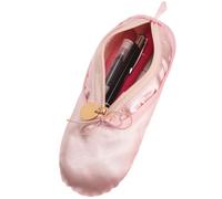 Ipetboom Bolsa Portátil para Maquillaje y Bolígrafos Forma de Zapatilla de Ballet, Organizador Pequeño para Bailarinas y Mujeres en Entrenamientos y Viajes