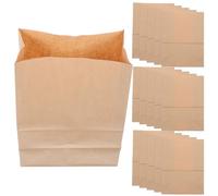 Ipetboom Bolsas de Papel Kraft para Almacenar Frutas y Verduras, Tamaño 16, Lavables y Resistentes al Agua, sin Grasa, Reutilizables para Cocina y Supermercado, Pack de 20 Unidades