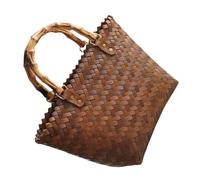 Ipetboom Bolso de Hombro de Rafia Vintage Mediano Mano Ligero y Resistente con Gran Capacidad para Playa y Uso Diario Bolso de Moda para Mujer y Regalo