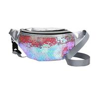 Ipetboom Bolso de Lentejuelas para Mujer Riñonera de Moda Bolso de Hombro Casual para Actividades al Aire Práctico y Único para Conciertos y