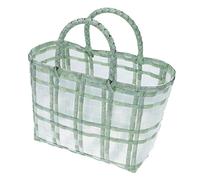 Ipetboom Bolso de Playa Mano para Mujeres Bolsa de y Vegetales Diseño Ergonómico con Asa Cilíndrica Espacio y Flexible para Uso Diario Color Verde Pequeño