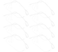 Ipetboom Borlas de Tzitzit para Chal de Oración Judío, 8 Piezas, Flecos Decorativos de Tejido Blanco, Diseño Clásico para Ceremonias y Plegarias