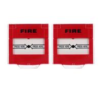 Ipetboom Botón de Alarma contra Incendios de Reinicio Manual 2 Piezas Rojo Interruptor de Emergencia para Pared Activación Rápida y Compatible Sistemas de Seguridad en Escuelas Hogares