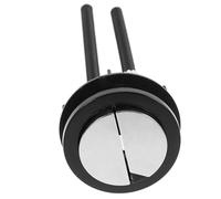 Ipetboom Botón de Descarga Doble para Inodoro 2 Unidades Negro 48×57 MM ABS Resistente Recambio para Tanque de Agua Wc Compatible Reparación Cisterna