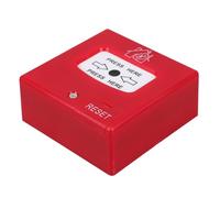 Ipetboom Botón de Llamada de Incendio Manual Reinicio, Interruptor de Alarma para Puerta de Escape, Montaje en Pared, Sistema de Seguridad contra Incendios para Hospitales, Fábricas