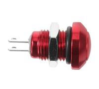 Ipetboom Botón Pulsador Metálico Momentáneo Auto-reset Resistente para Encendido Vehículo y Equipos Eléctricos Mini Interruptor Redondo