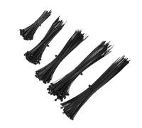 Ipetboom Bridas de Nailon Autoblocantes Negras 700 Piezas Bridas Organizadoras de Cables Reutilizables de Varios Tamaños Resistentes a UV y Aceites para Uso Interior y Exterior