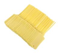 Ipetboom Bridas para Cables Etiquetas Reutilizables y Resistentes al Agua, 120 Unidades Amarillas, para Etiquetado y Orden en Oficinas y Tiendas